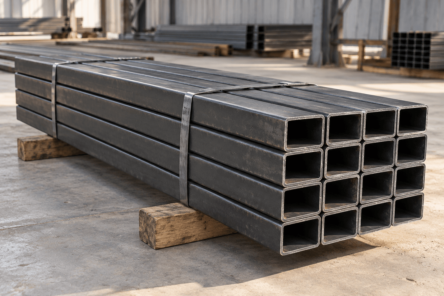 Perfil tubular de acero para estructura